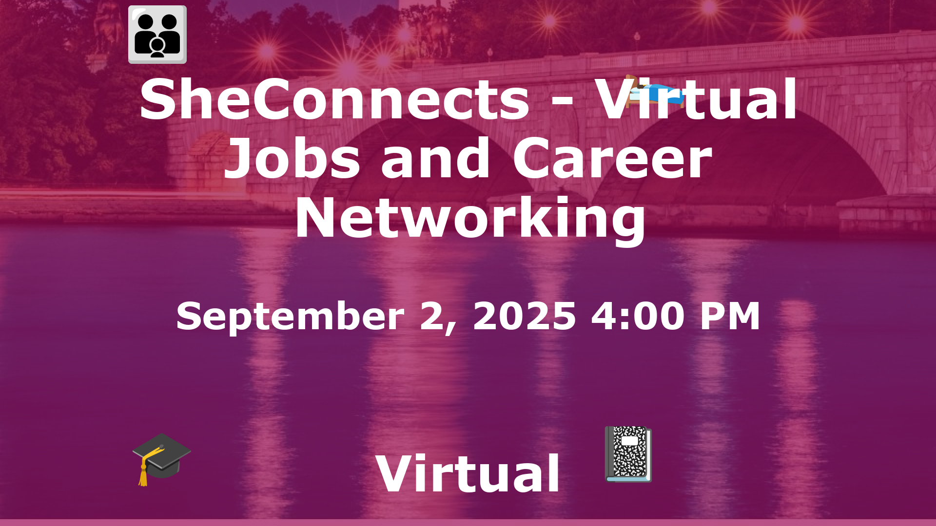 SheConnects - Virtual Jobs and Career Networking event image